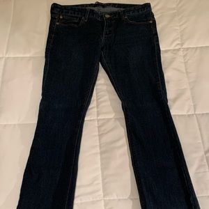 EXPRESS Barely Boot Cut Low Rise Jeans, Size 4R